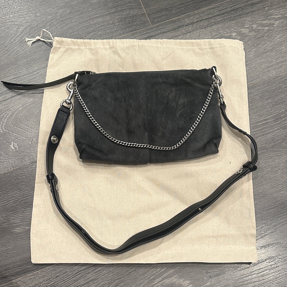 All Saints Calf Hair Bag w/ Chain